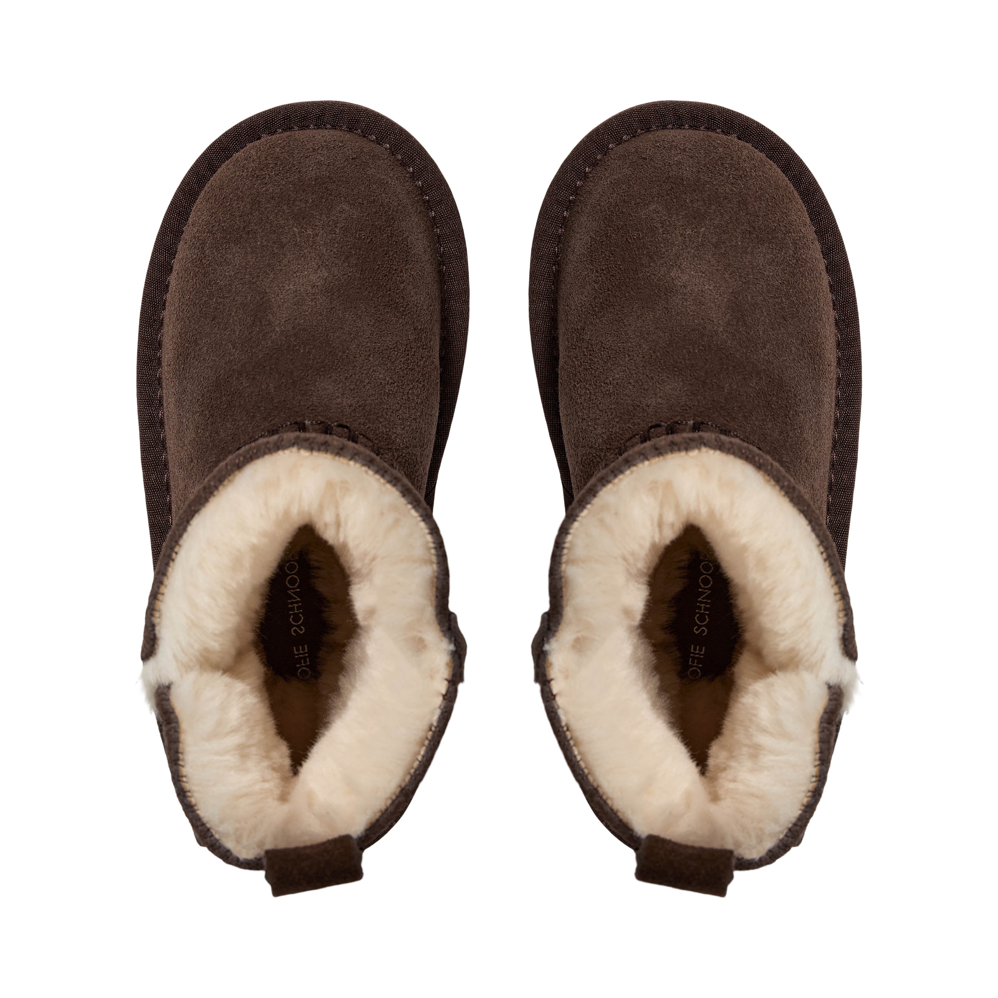 Wolgevoerde kinderschoenen ValeKB - Suède - Tan & Dark Brown - Sofie Schnoor