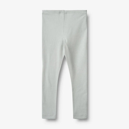 Wheat - Rib Leggings Maddy - Soft blue - Organic cotton