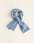 Scarf Ivo - 100% extra fine Italiaanse merino wol - HVID - lichtblauw