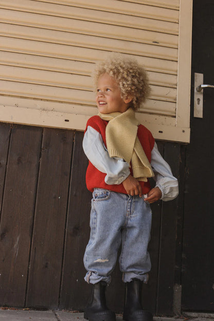 Scarf Ivo - 100% extra fine Italiaanse merino wol - HVID