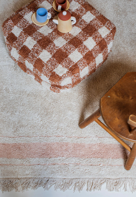 Pouf Vichy - Kinderpoef met ruitjes - Lorena Canals - productfoto - afbeelding 8