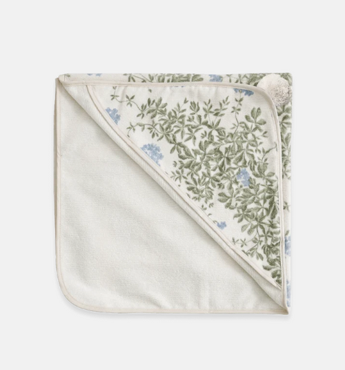 Hooded towel Plumbago with hood - Organic cotton - 80 x 80 cm - Garbo&Friends
