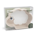 Suction cup plate Sheep - Silicone Stick&Stay bowl - Sheepy - Sand - Done by Deer