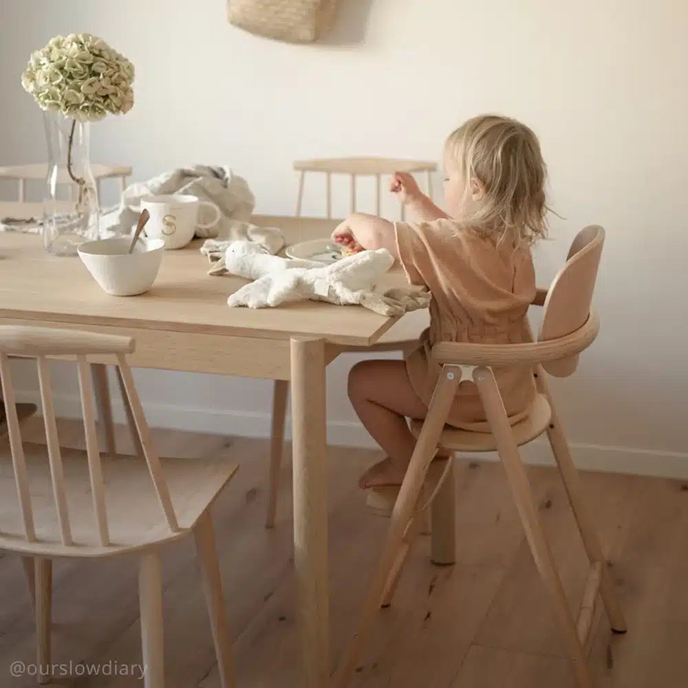 TOBO Evolving High Chair - Houten Meegroei Stoel - Kinderstoel - Charlie Crane