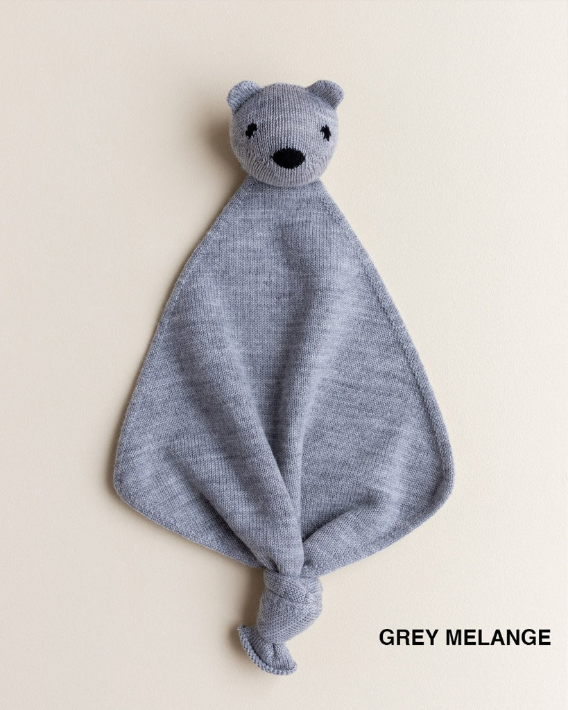 Schnuffeltuch Teddy Tokki - Merinowolle - HVID