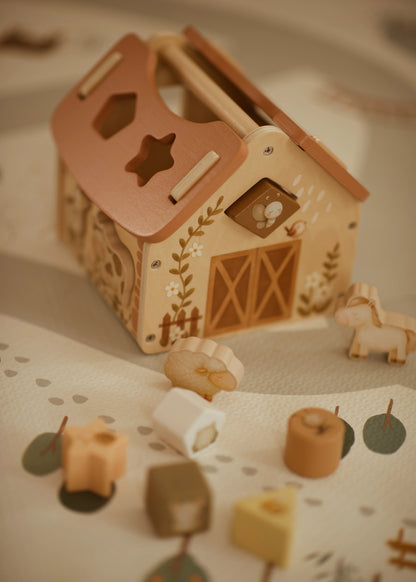 Sorting Cube - Tiny Barn - Farm - Wooden toy - Mrs Ertha