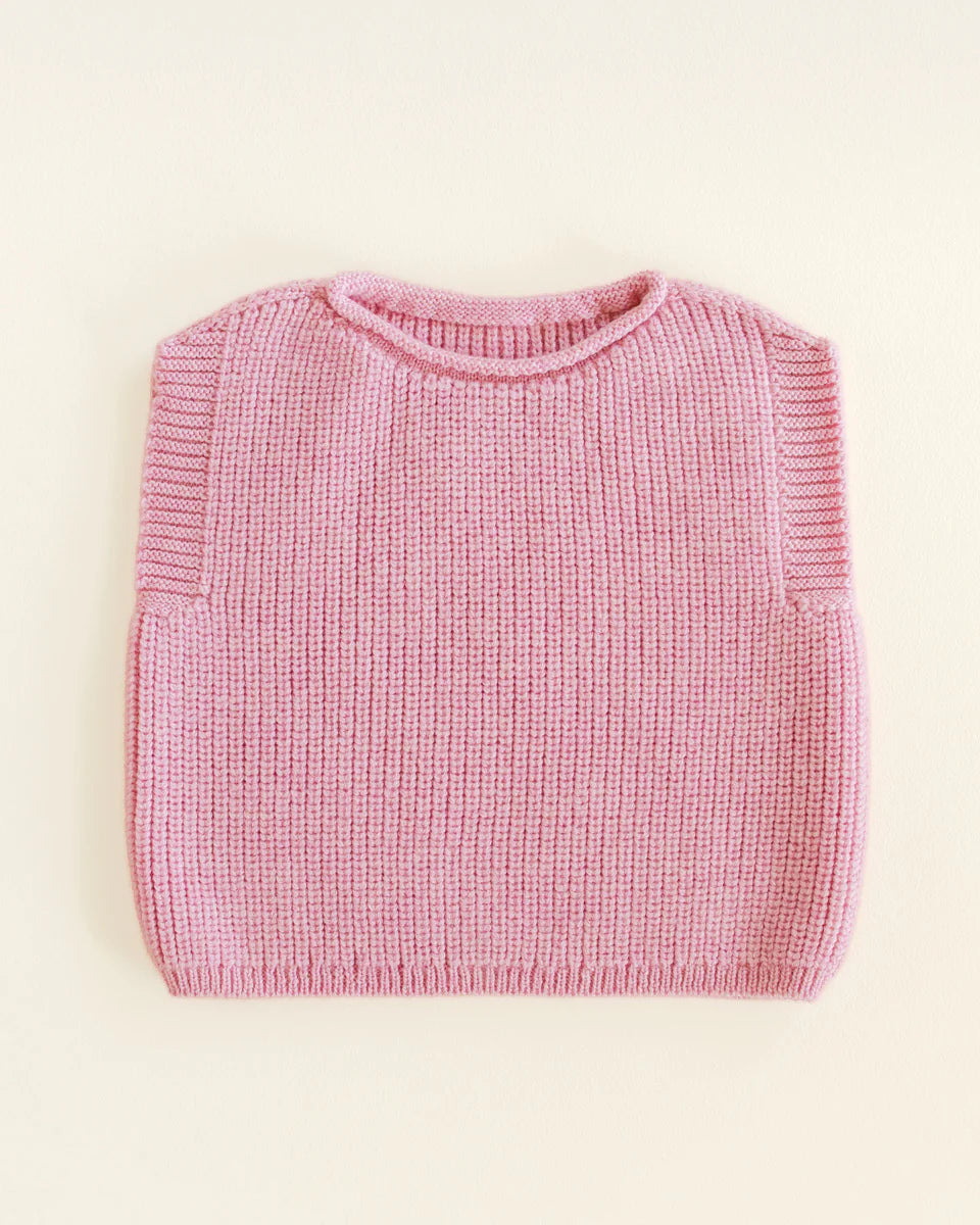 Vest Harvey - Spencer/mouwloos truitje - Merinowol - HVID - productfoto - afbeelding 4