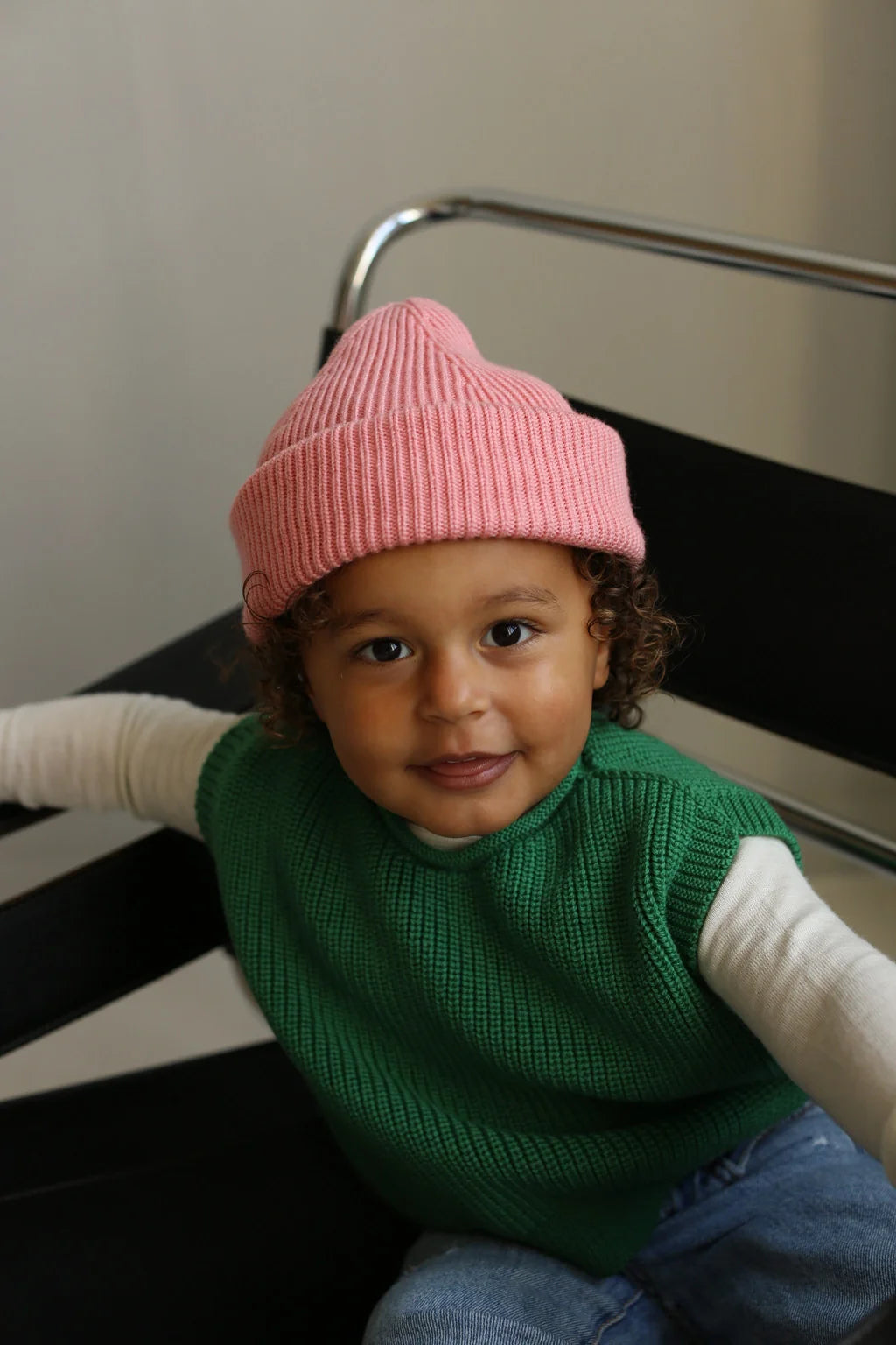 Vest Harvey Kids - 100% extra fine Italiaanse merino wol - HVID