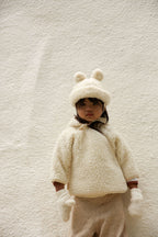 Merinowolljacke - Snugglejacket - Milk - BINIBAMBA