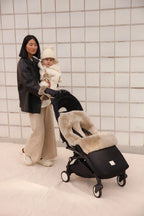 Toast Puffmuff – Luxury Merino Sheepskin Stroller Footmuff – BINIBAMBA
