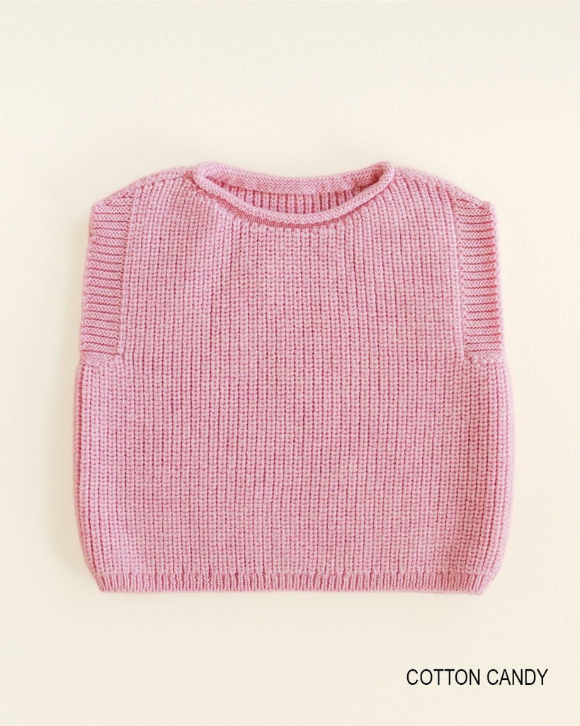 Weste Harvey - Spencer/ärmelloser Pullover - Merinowolle - HVID
