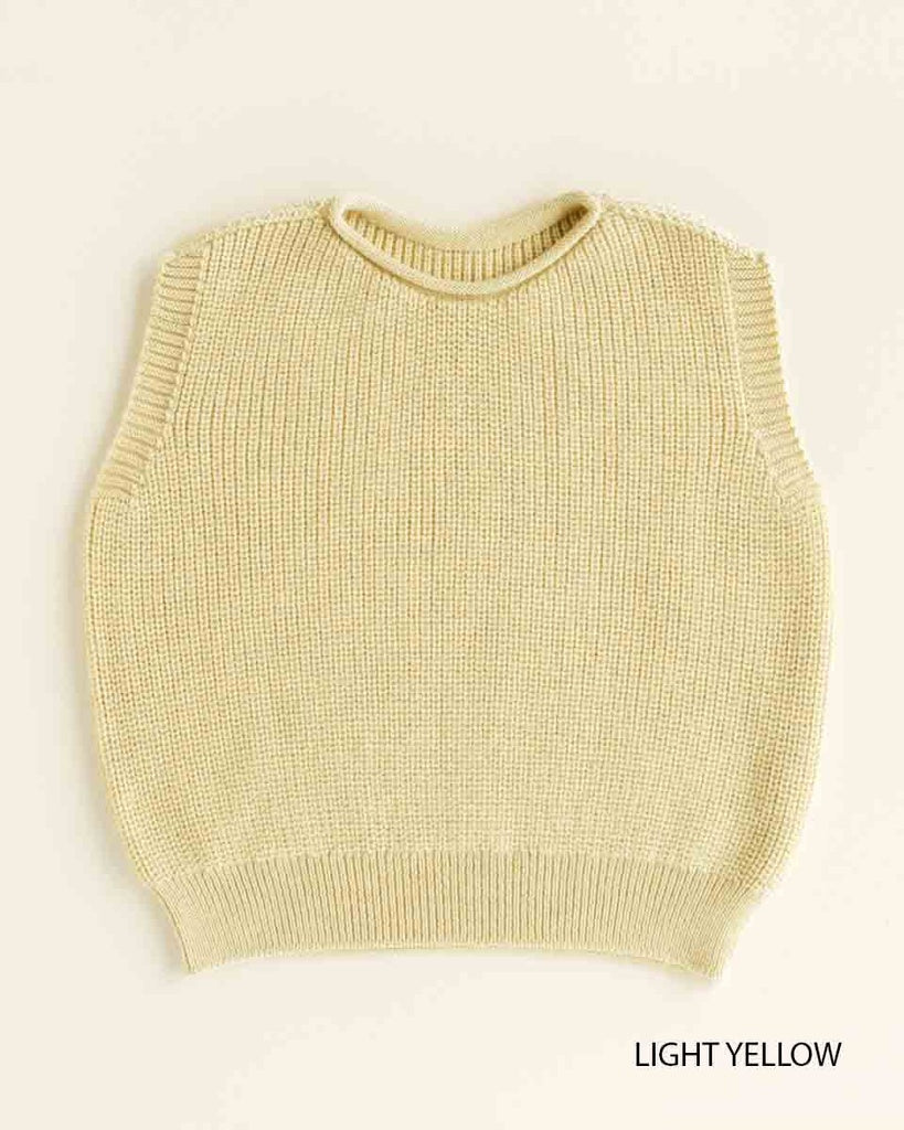 Vest Harvey Kids - 100% extra fine Italiaanse merino wol - HVID