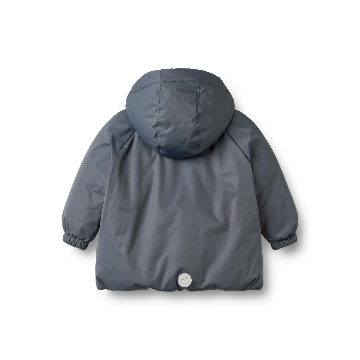 Puffer Winterjas - Waterdicht - Greyblue - Gerecycled polyester - Whet achter