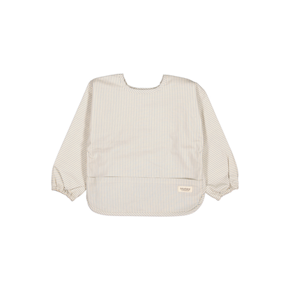 Slabbetje met lange mouwen - Apron LS - Blue stone stripe - Biologisch katoen - MarMar Copenhagen