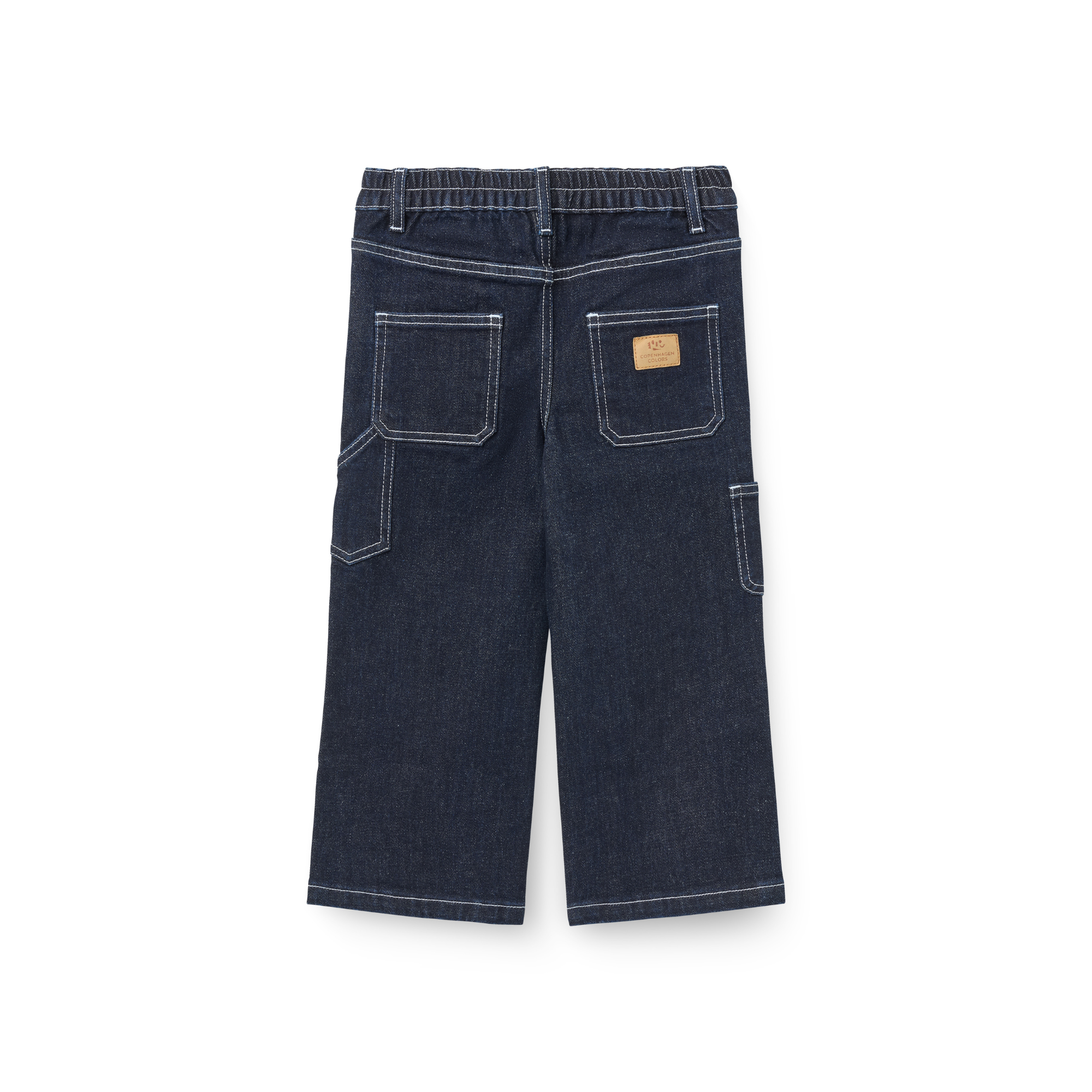 Wijde spijkerbroek - Organic Pocket Jeans wide fit - 100% biologisch Raw Denim - Copenhagen Colors - achterkant