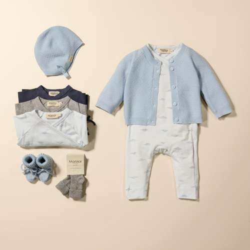 Romper Rulo with feet - Organic cotton & TENCEL™ Modal - New Born Cumu Print - MarMar Copenhagen - product photo - image 2