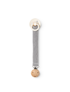 Schnullerband Alo mit bestickten Teddybären – Blue Check – MarMar Copenhagen