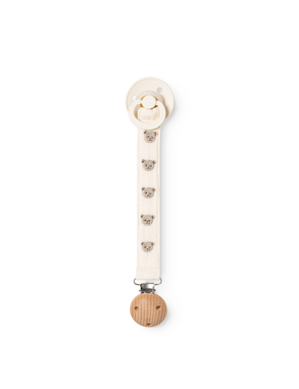 Schnullerband Alo mit gestickten Teddybären - Teddybears Embroidery - MarMar Copenhagen