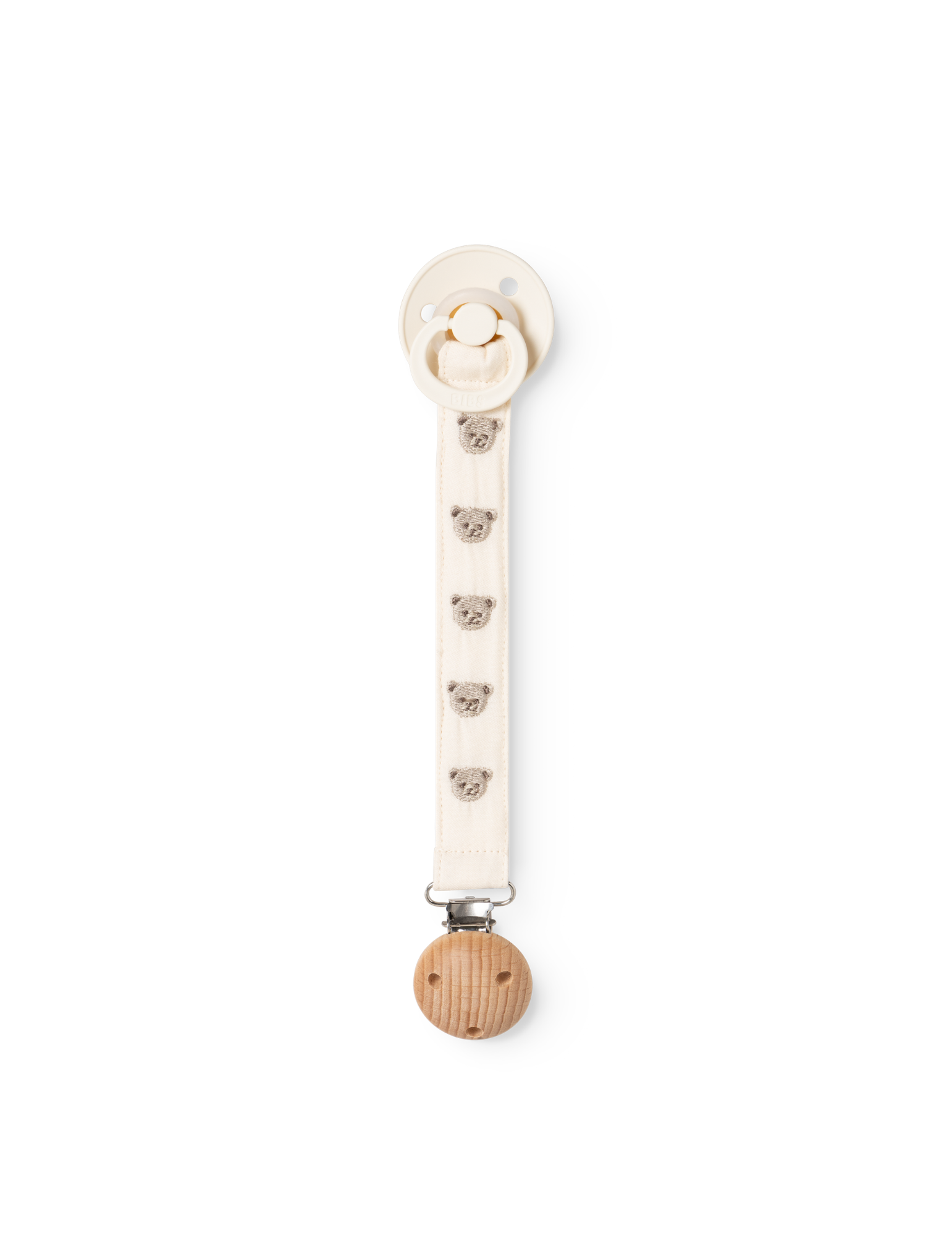 Schnullerband Alo mit gestickten Teddybären - Teddybears Embroidery - MarMar Copenhagen