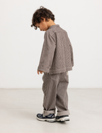 Overshirt Tovan - Soft denim - Dark Brownie Stripe - MarMar Copenhagen - productfoto - afbeelding 3