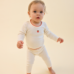 Pointelle legging Flora - Gentle Cream - 100% katoen - Flöss - lifestyle