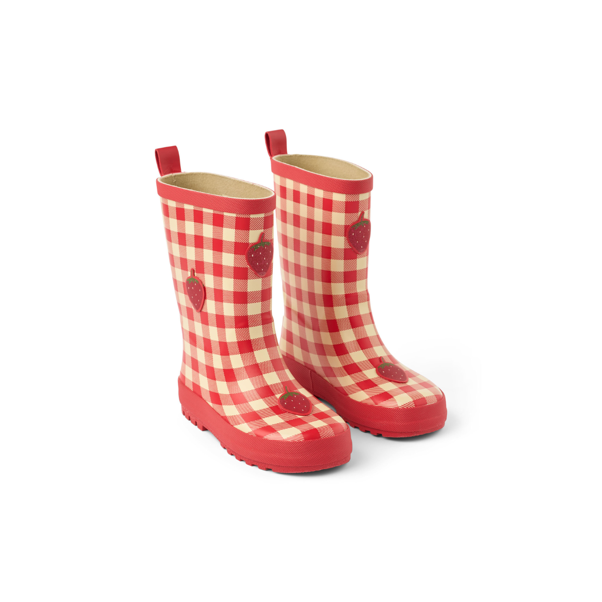 Regenlaarzen Misty - Berry Gingham - Rubber - Flöss - productfoto