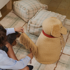Handloom Pouf - Blue Sage - 40 × 40 × 20 cm - Lorena Canals - productfoto - afbeelding 3