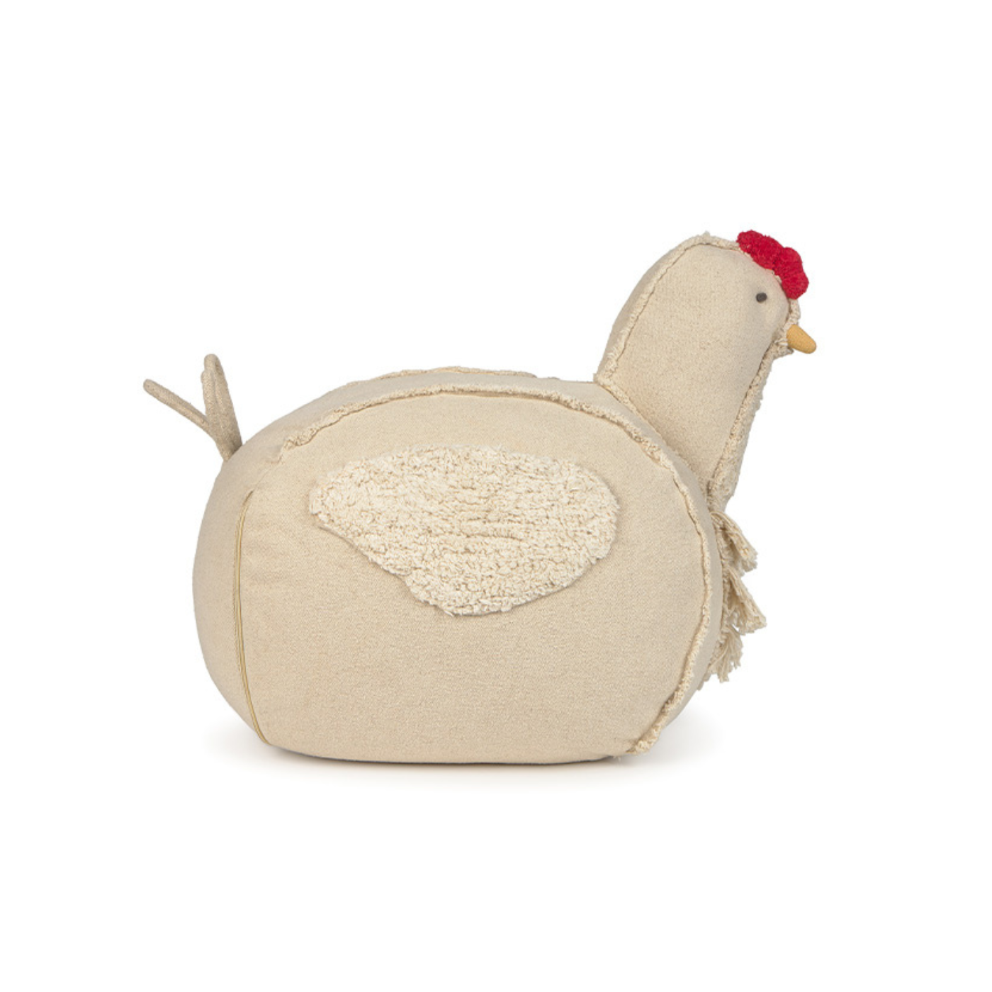 Pouf Chicken - Kinderpoef Mamma Chicken - 60 × 40 × 44 cm - Lorena Canals - productfoto