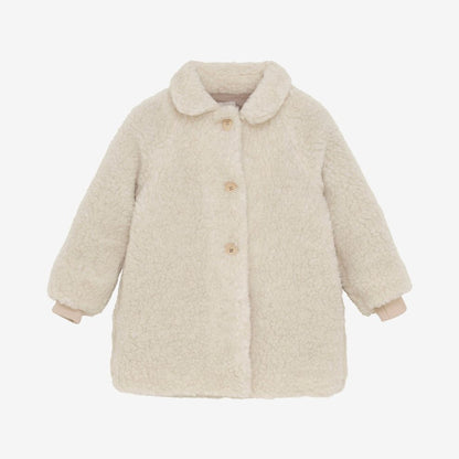 Teddy coat - Merino wool - Cement/beige - Huttelihut