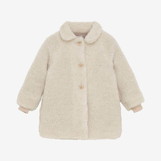 Teddy coat - Merino wool - Cement/beige - Huttelihut