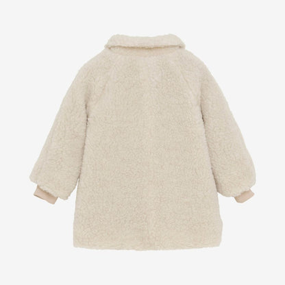 Teddy coat - Merino wool - Cement/beige - Huttelihut
