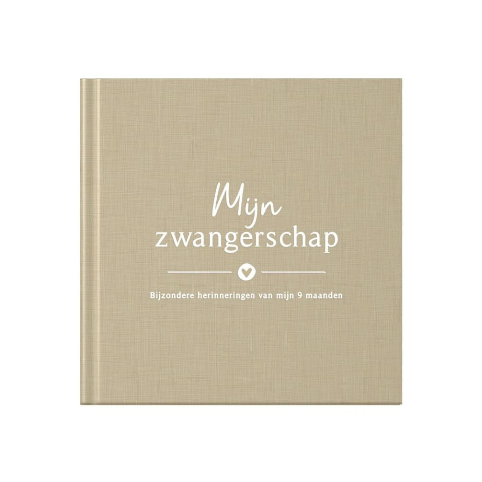 Baby invulboekje - Invulboek Mijn Zwangerschap - Linnen Taupe - Fyllbooks