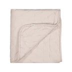 Quilted Blanket - 100% biologisch katoen - 120x120 cm - Alida - Grey Sand - MarMar Copenhagen - productfoto