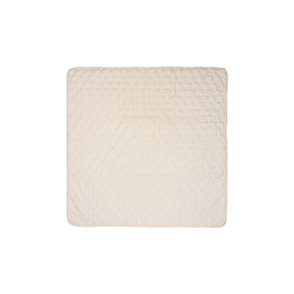 Quilted Blanket – 100% organic cotton – 120x120 cm - Alida - Grey Sand - MarMar Copenhagen