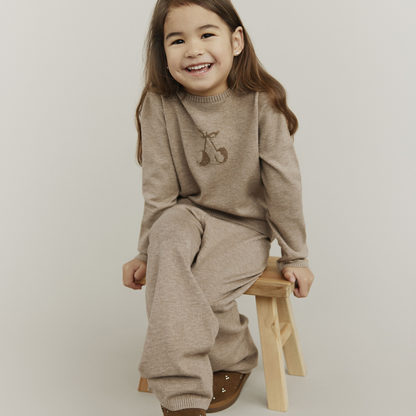 Fine knit sweater Ursa - Brown melange - Sofie Schnoor