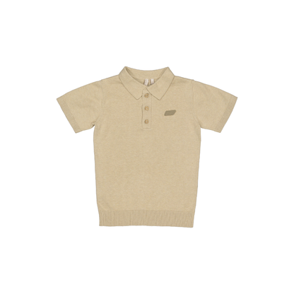 Fine-knit polo shirt Benny - Cotton - Beige - Levv Labels