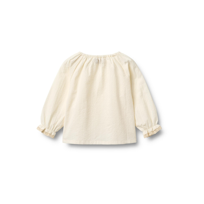 Blouse Merle - Biologisch katoen - Ecru/Eggshell - Wheat