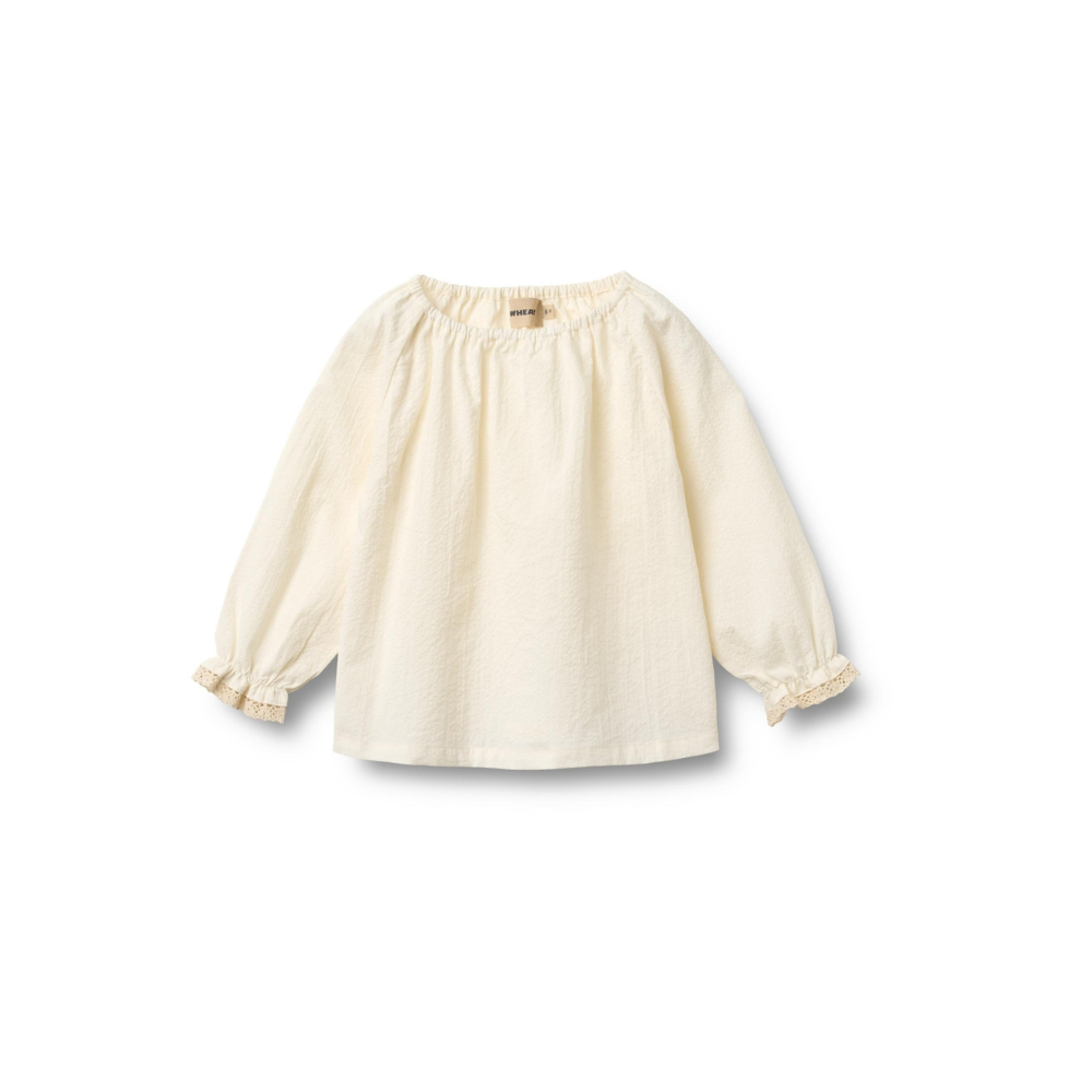 Blouse Merle - Biologisch katoen - Ecru/Eggshell - Wheat
