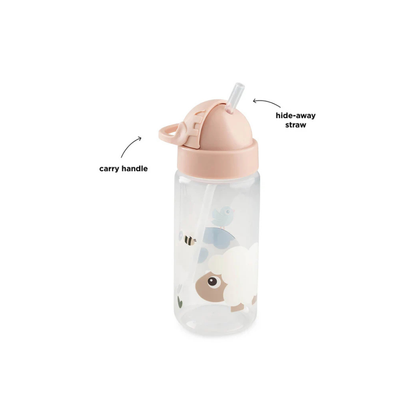 Straw bottle - Tiny farm - Powder - 350 ml - Done by Deer