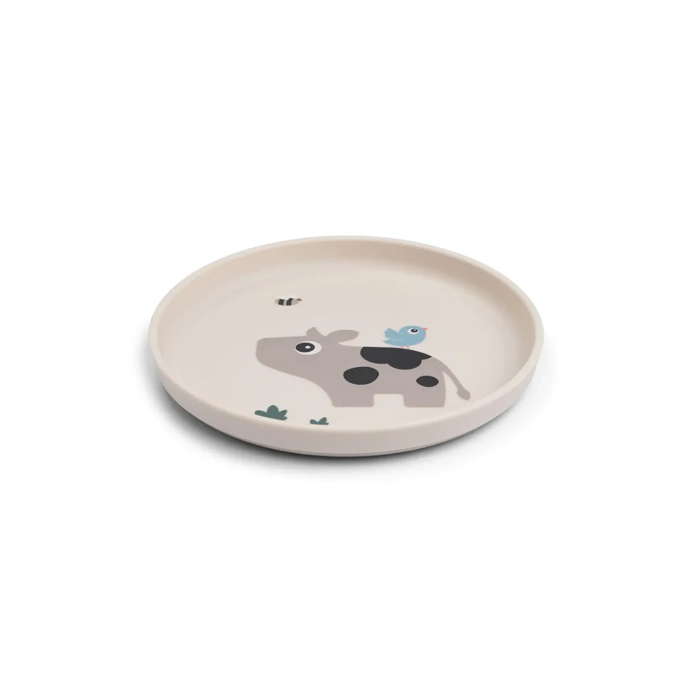 Anti slip bordje - Foodie plate - Tiny farm - Sand - Done by Deer