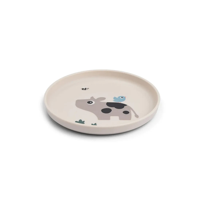 Anti slip bordje - Foodie plate - Tiny farm - Sand - Done by Deer