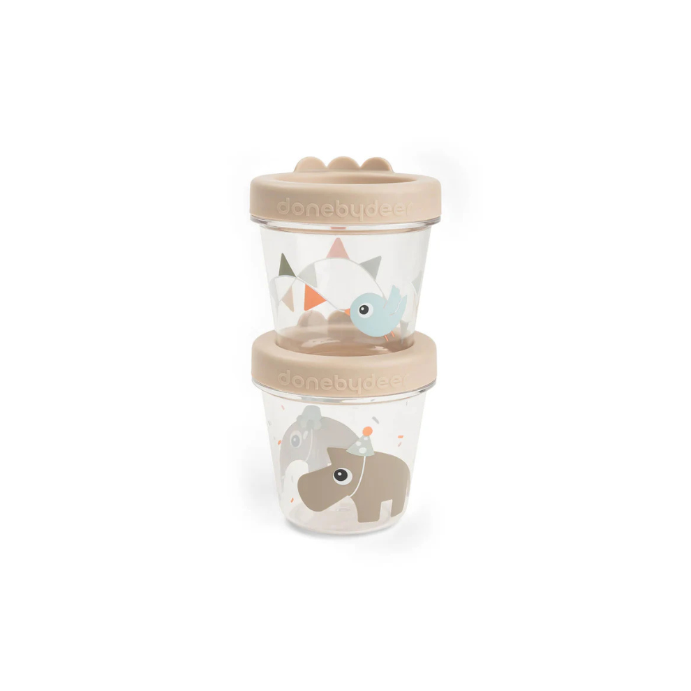 Babyvoedingcontainers (2 stuks) - Bewaarbakjes - Celebration - Samd - Done by Deer - verpakking