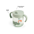 Oefen beker - Learning spout cup 2-handle - Playground - Green - Done by Deer - productfoto - afbeelding 2