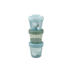 Babyvoedingscontainer - Baby food container 3-pack - Croco - Green - Done by Deer - productfoto - afbeelding 2