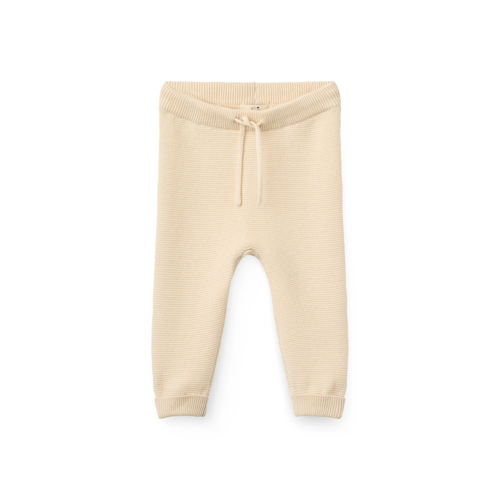 Gebreid broekje - Cotton Baby Leggings - Biologisch katoen - Ecru/Cream - Copenhagen Colors