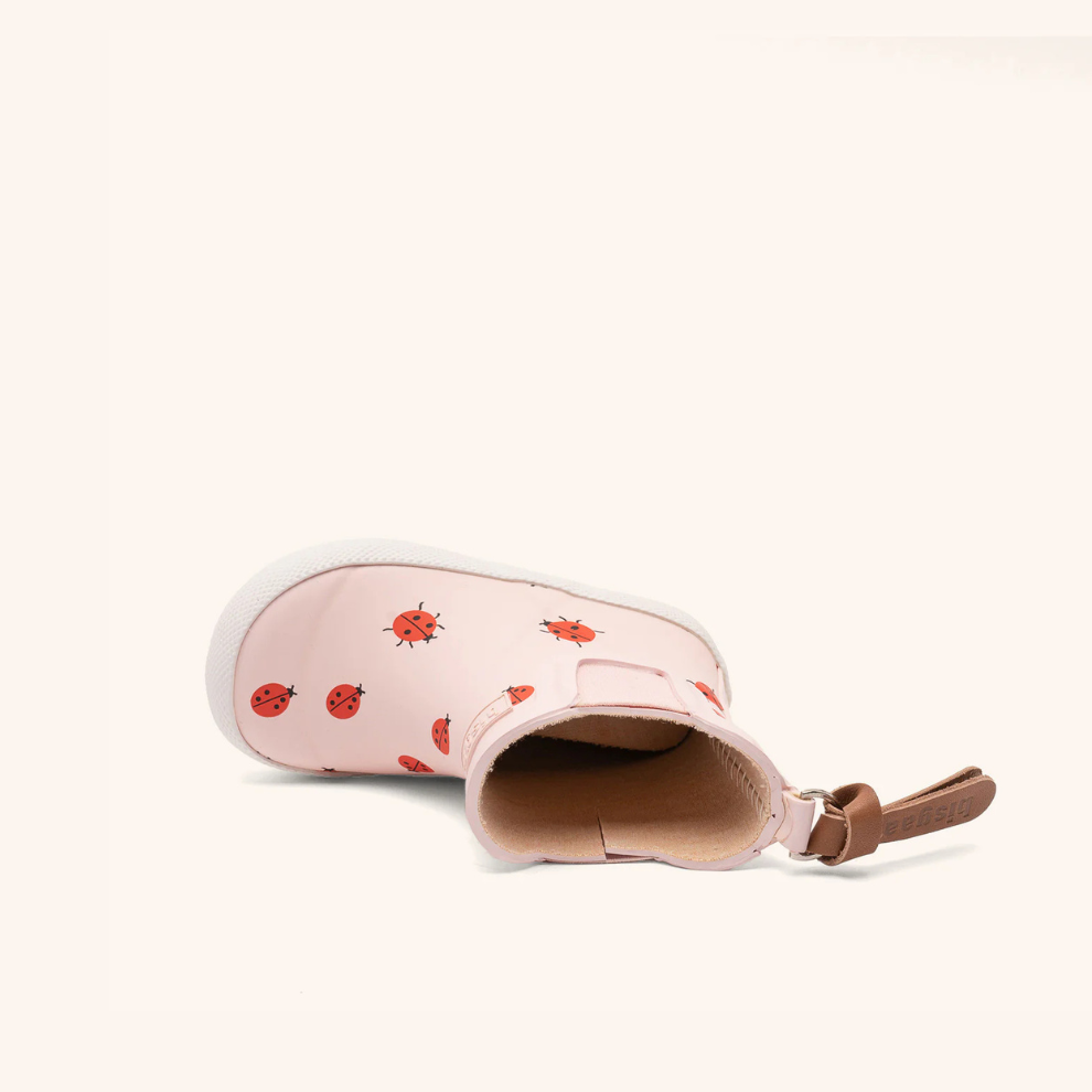 Natuurrubber regenlaars - Laag model - Cute ladybug/Lieveheerbeestje - Bisgaard
