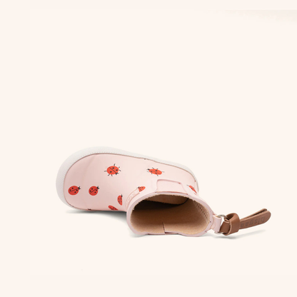 Natuurrubber regenlaars - Laag model - Cute ladybug/Lieveheerbeestje - Bisgaard