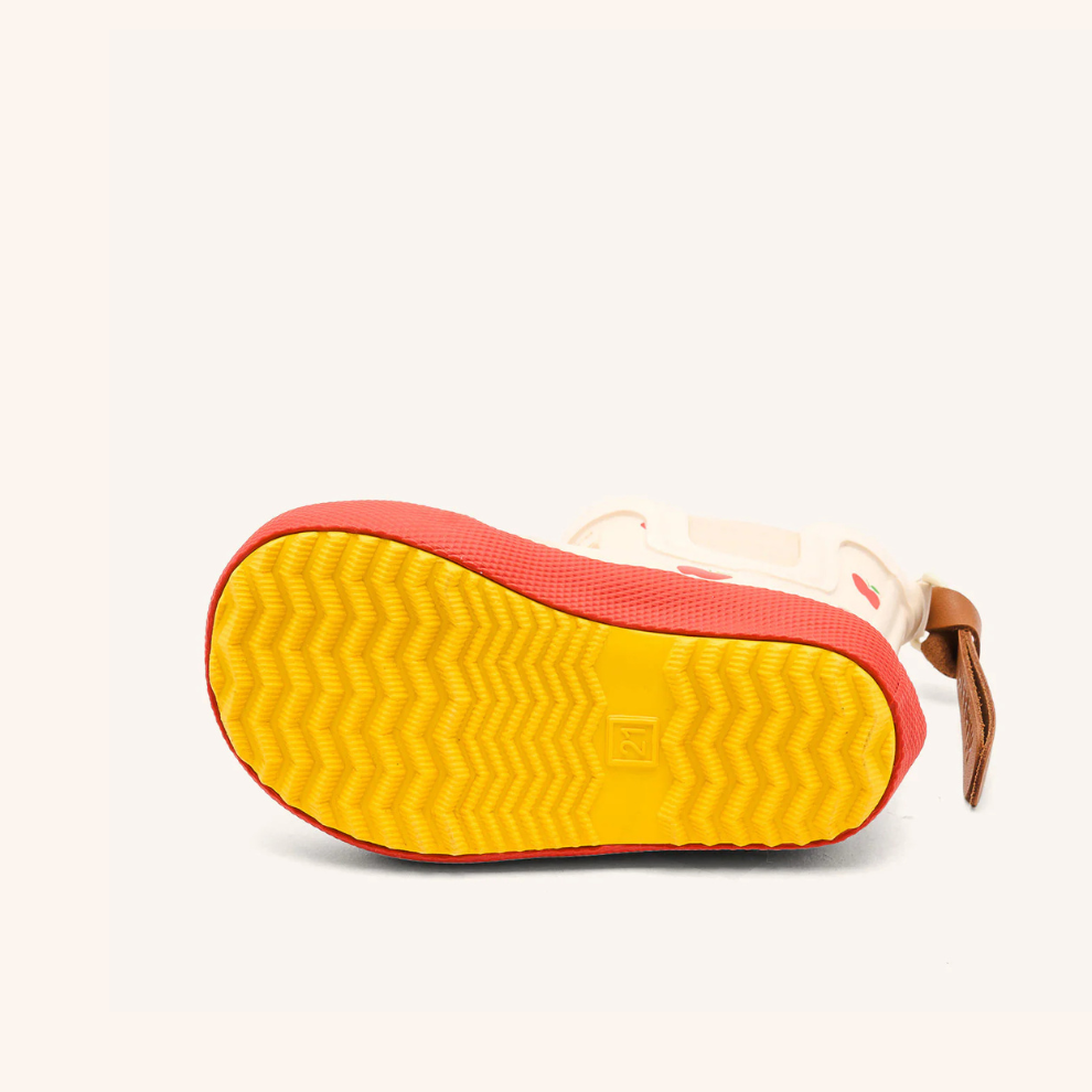 Natuurrubber regenlaars - Laag model - Appeltjes - Bisgaard