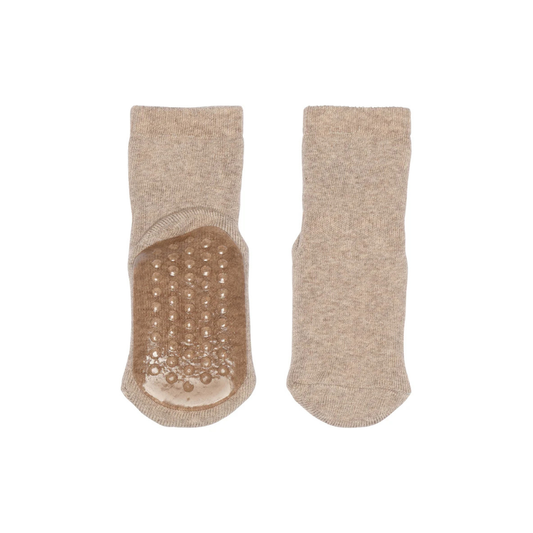 Anti slip sokken - Katoen - Beige/Light Brown Melange - MP Denmark