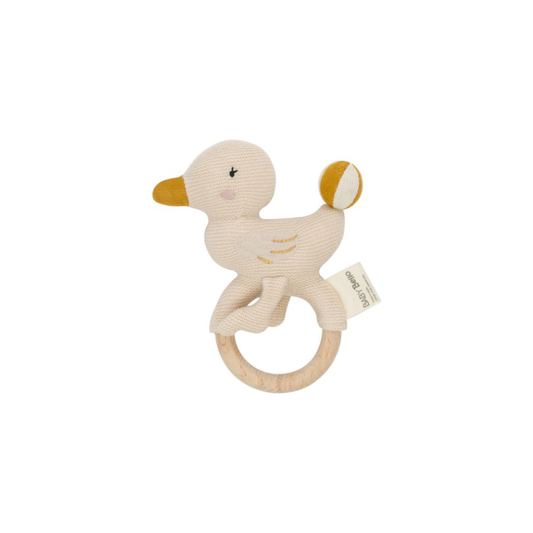Baby Rattle - Dacy the Duck - Organic Cotton - Baby Bello